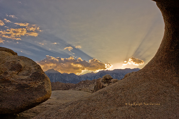 Sierra God Light,  Mt Whitney, Eastern Sierra, California